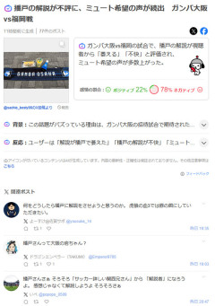 ◆悲報◆元Jリーガー播戸竜二の解説が不評！ミュート希望の声が続出🤔