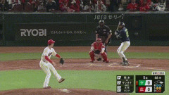 【広島対ヤクルト5回戦】ヤクルト・サンタナ、広島・岡本から第5号先制2ランホームラン！！！！！！！！！！！！！！！！！