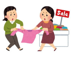 【セコ】実用品詰め放題でワゴンから品物を確保し、離れた場所で隣のおばちゃんと「上手く入れてるわね～ｗ」など話しながら選別していたが…そこに忍び寄るセコの影