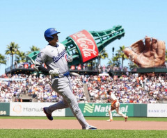 大谷翔平　 ①一ゴロ ②空三振 ③空三振 ④二併打 ⑤中飛