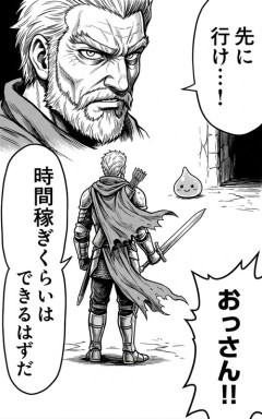 ワイ「なろう漫画のギャグシーン描いてや」　AI「おかのした」