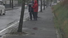 歩道を走っていた自転車の男子高校生（１５）と女子高校生（１６）が正面衝突　拍子で男子生徒が車道に飛び出し軽トラにはねられ頭部骨折の重傷　男子生徒は傘を差して運転か　兵庫