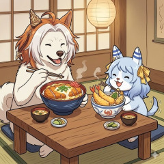 【ウマ娘】たぶん喫茶まんはったんに来た忠犬と余犬