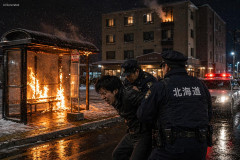 【速報】北海道で発生していた連続不審火、放火の疑いで中国人を逮捕、360人宿泊のホテル3階リネン室からも出火「複数の余罪」