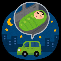 【画像】無職の車中泊