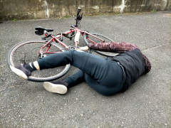 【悲報】チャリカスさん、私有地に突っ込んで断末魔を上げてしまうｗｗｗｗｗｗｗｗｗｗ