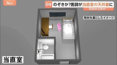 【画像】病院の天井裏に潜んでいた忍者が逮捕ｗｗｗ