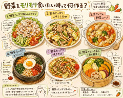 野菜をモリモリ食べたい時って何作る？