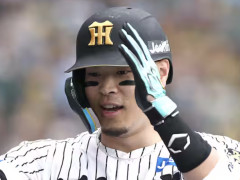 佐藤輝明(神).382(89-34) 6本 23打点 出塁率.447 OPS1.211
