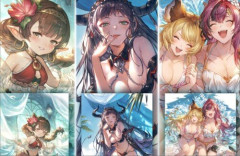 グラブルの水着お風呂ポスター、ぶっかけ用か…