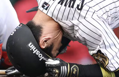 阪神ファン、集合（近本骨折）