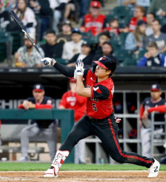 村上11本　岡本5本　大谷5本　誠也4本