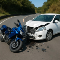 カーブで転倒の大型オートバイが対向車と衝突 64歳男性死亡 事故当時は晴れ乾燥路面 出雲市   #島根