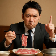 粗品、しゃぶ葉の“肉薄すぎ”騒動に「ごちそうを安価で済ませようとしている低所得者どもは文句言うな。金稼いでええ肉食わんかい」