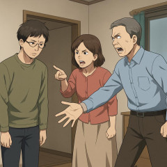 生活費を毎月5万円親に渡している子供部屋おじさん（28）、両親から叩き出される。「出て行け！」