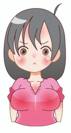 顔よりお胸な女の子「またお胸ばっか見てる…」