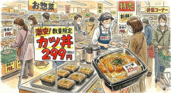 税込み299円のカツ丼の弁当ｗｗｗｗｗ