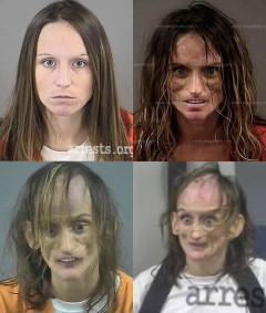 【画像】覚醒剤を15年間やり続けた女性の風貌、やばすぎる