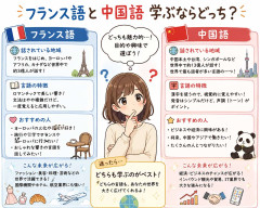 フランス語と中国語学ぶならどっち？
