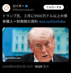 【開示資料】トランプさん、3月だけで81億円の債券を購入していたｗｗｗｗｗｗｗｗｗｗ