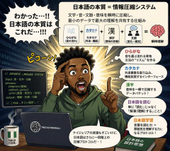 ナイジェリアのプログラマーさん、日本語の本質に気付いてしまう