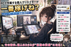 PCで作業する個人クリエイターが一番稼げね？