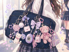 JKさん、バッグにキーホルダー平均4.7個じゃら付けｗｗｗｗｗｗｗ