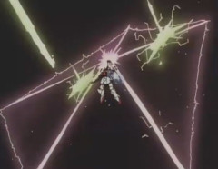 【画像あり】ガンダムシリーズのビームシールドさん、防御力が高く広範囲に展開可能で攻撃にも使え実体の盾を持つより軽く見栄えもカッコいいと優秀過ぎる…