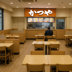 店内ガラガラ「かつや🐷」の客離れが止まらない…“安さ”という取り柄を失ったカツ丼王者の末路   |  松のやの方が良いのか