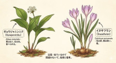 ギョウジャニンニクだと思って知人からもらったら･･･イヌサフラン（有毒）だった　50代女性が死亡