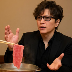GACKT “しゃぶしゃぶ肉薄すぎ騒動”に持論「厚ければいい？むしろ逆」「このレストランの店員は達人、拍手を送りたい」