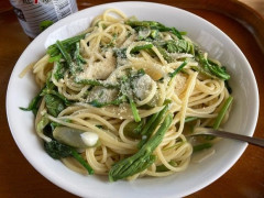 【画像】山行きましてん、山菜採ってきはりましたわ～【スパゲッティに】