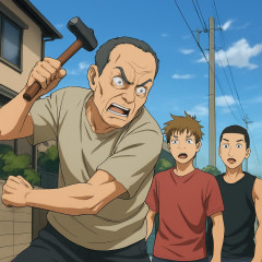 東京・福生市での自宅前でDQN少年らの騒音に怒りハンマーで襲撃した男、公開指名手配へ   #うるさい