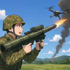 日本製の40万円の対空ミサイル、ウクライナでドローン迎撃に成功