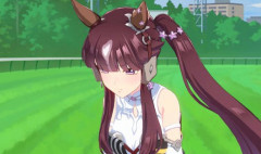 【ウマ娘】オークスで優勝したララに抱き着くアイちゃん