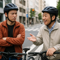 青切符1カ月、自転車乗りから不満と歓迎 交通ルール再認識の契機に   |  小学生もクソ真面目に車道走ってるんだが？  |  信号無視で自転車を白バイが検挙  |  歩行者にも青切符導入しよう