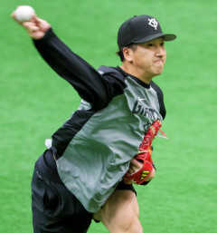 【巨人】２試合連続で８回の登板を回避していた大勢が甲子園に向かわず、ジャイアンツ球場で練習