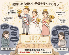 結婚したら偉い、子供を産んだら偉いって価値観