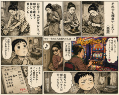 昭和の漫画「お母ちゃんが女手ひとつで朝から晩まで働いて働いて働いても極貧でした(美談)」←コレw