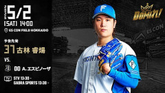 【予告先発】古林睿煬｜5月2日 オリックス戦｜14:00開始