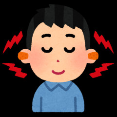 イヤフォンや耳栓をしながら寝てる人