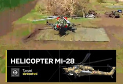 ウクライナ軍、駐機整備中のロシア軍Mi-28攻撃ヘリ・Mi-17輸送ヘリにドローン攻撃で撃破！