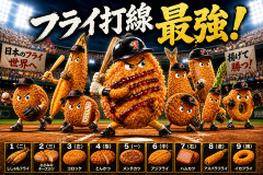 【朗報】日本の“フライ打線（揚げ物）”、世界でも無双できそうｗｗｗ