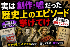 実は創作・嘘だった歴史エピソード挙げてけｗｗｗ