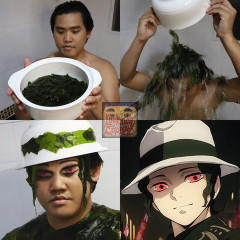 【画像】外人「鬼舞辻無惨のコスプレしてみた！」