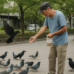 ハトやカラスに餌やり、市の中止命令にも応じない人物を動物愛護法違反容疑で書類送検…住吉   #大阪