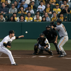 セ･リーグ T 3-5 G  巨人・田中将大6回途中3失点、平山先制打、タルベック7号3ラン 阪神11残塁   #野球