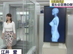 【画像】女子アナが生放送中に自分の胸とま～ん（笑）を触りだす
