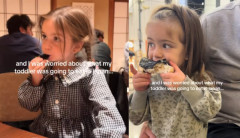 海外「日本を満喫しすぎだろｗ」 初来日した3歳の少女が日本食にドハマりしてしまう