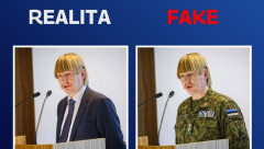 髪型が話題のエストニア軍人、AI加工のフェイク画像だった